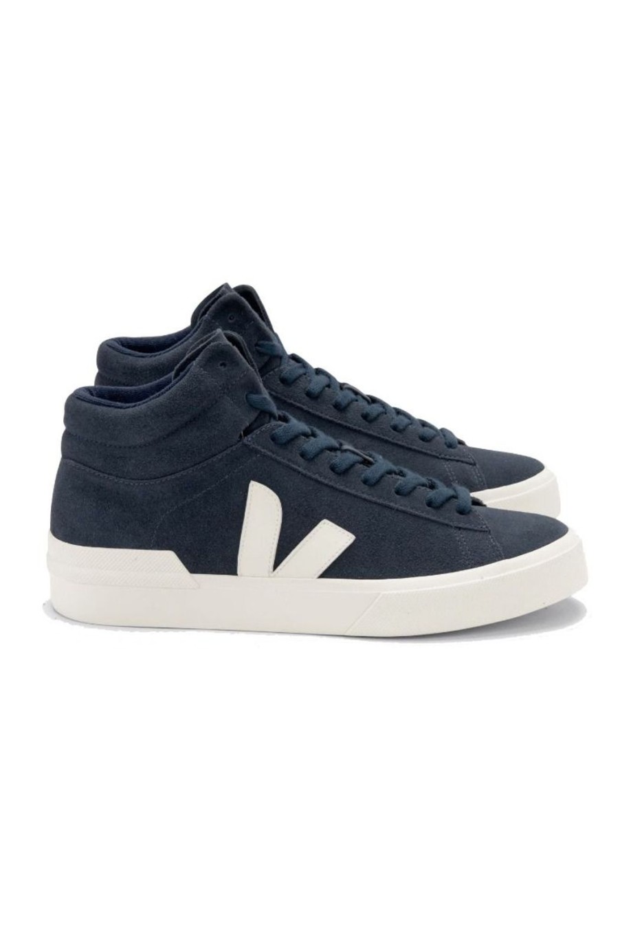 Shoes Veja | Minotaur Suede High Top Trainers - Nautico Pierre