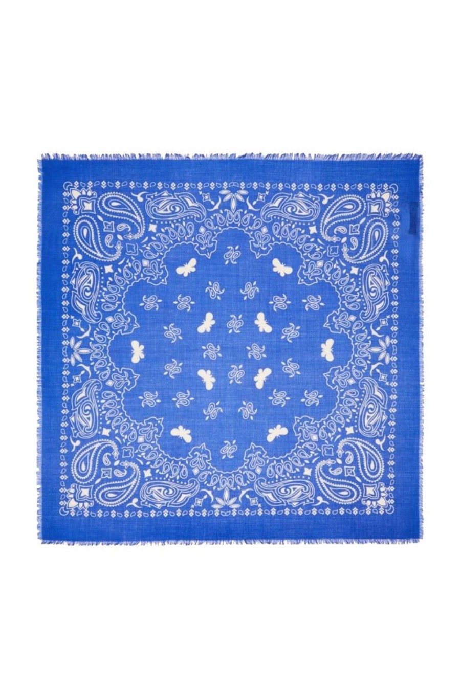 Accessories Weekend MaxMara | Bandana Wool Neckerchief - Cornflower