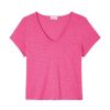 Clothing American Vintage | Sonoma V-Neck T-Shirt - Vintage Raspberry Bush