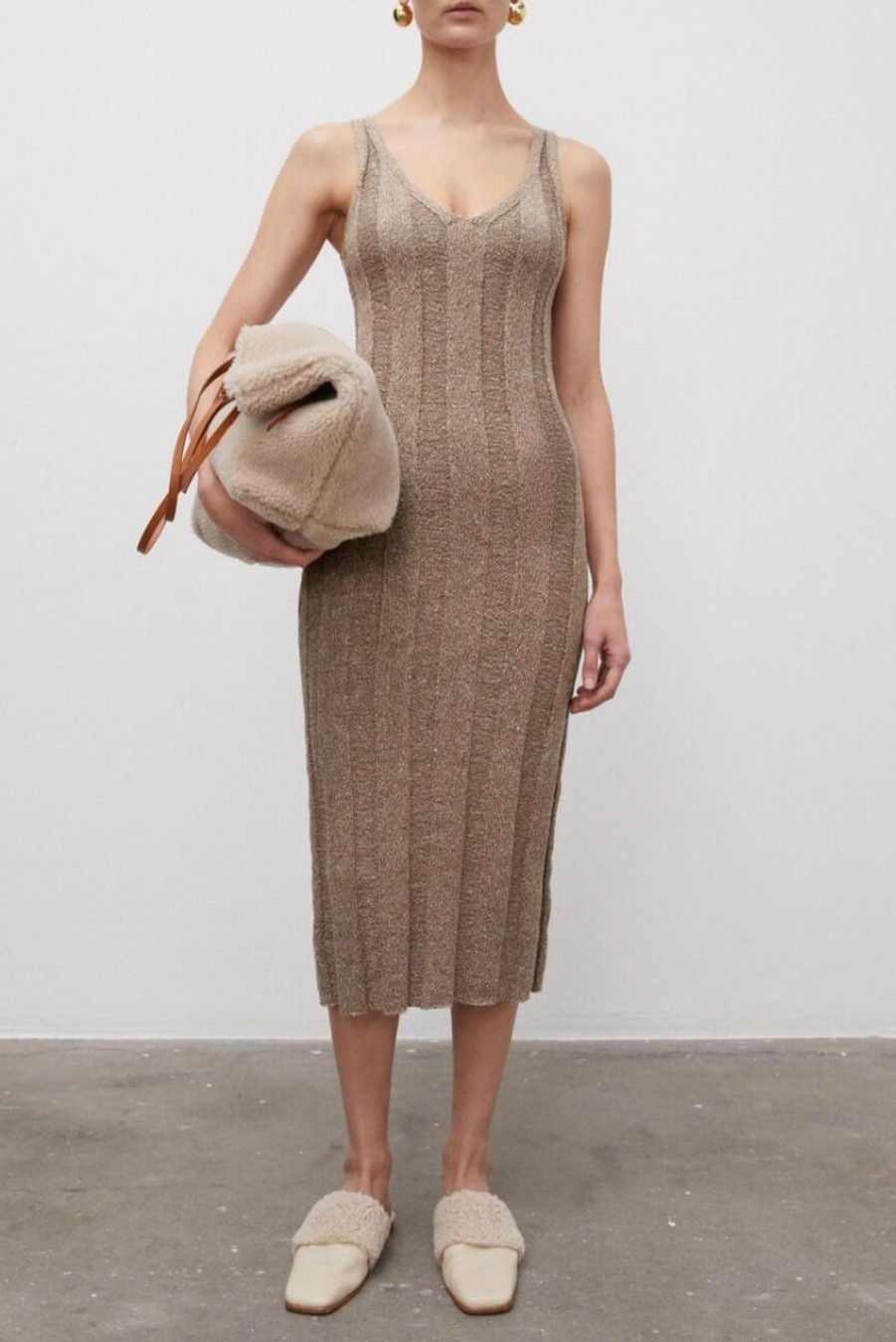 Clothing By Malene Birger | Harlee Maxi Dress - Old Beige