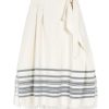 Clothing Weekend MaxMara | Targa Linen & Cotton Skirt - Ecru