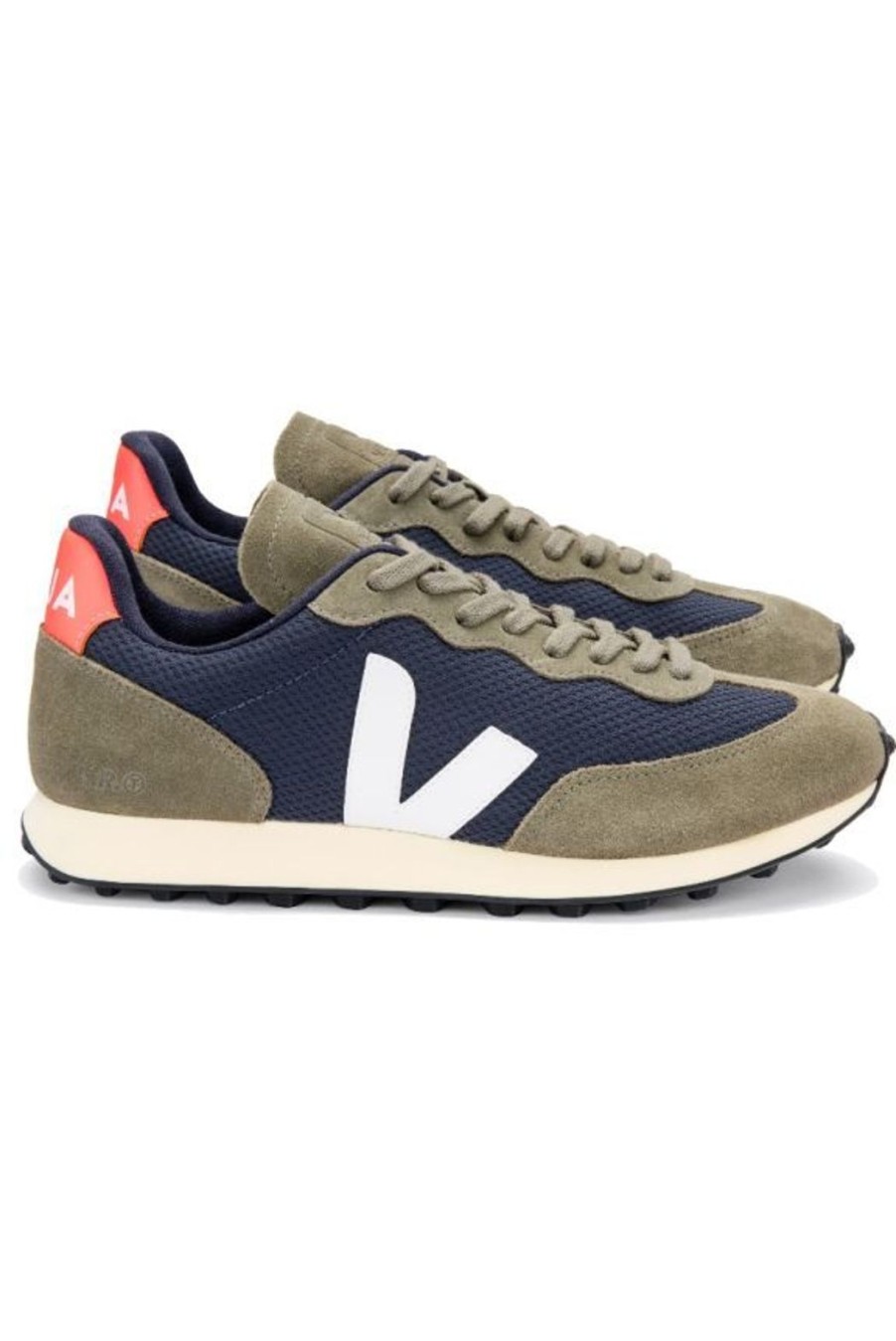 Shoes Veja | Rio Branco Trainers - Nautico White Orange Fluo