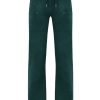 Clothing Juicy Couture | Del Ray Classic Velour Pocketed Bottoms - Rain Forest