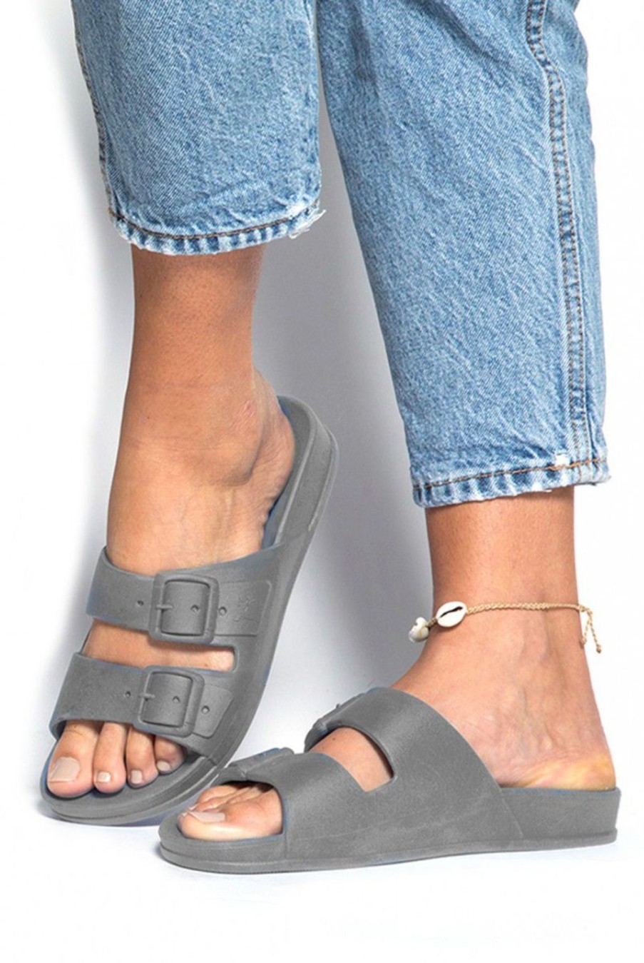 Shoes Cacatoès | Rio De Janeiro Sandals - Cool Grey