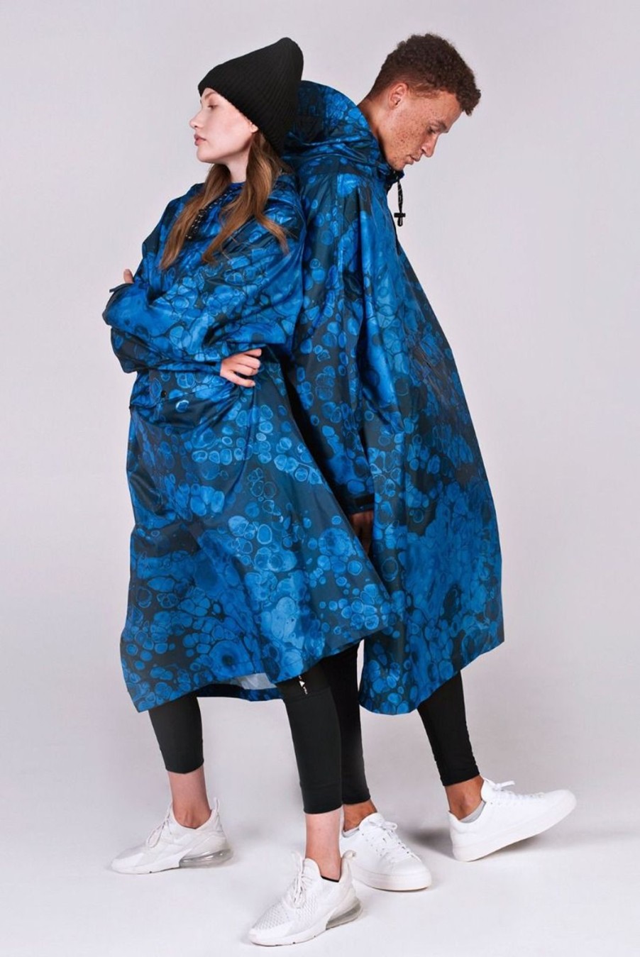 Clothing Rainkiss | Rain Poncho - Blue Bubbles