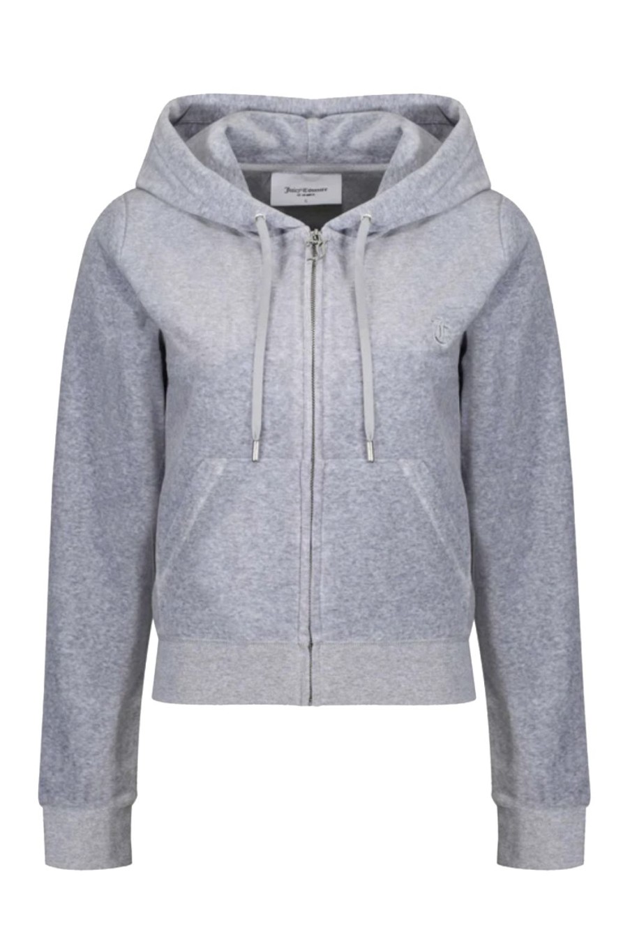 Clothing Juicy Couture | Robertson Classic Velour Hoodie - Silver Marl