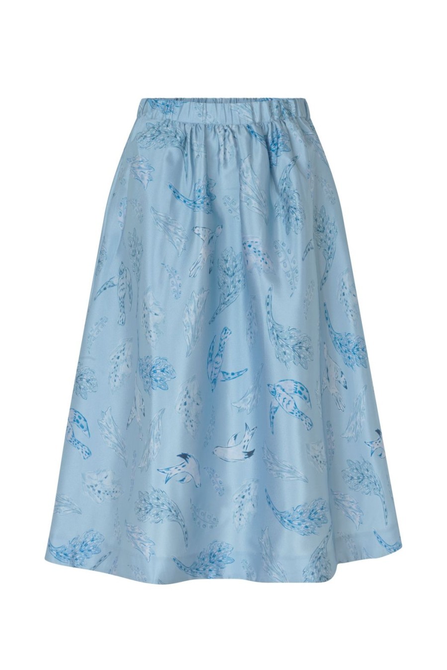 Clothing Baum Und Pferdgarten | Sirella Skirt - Autumn Pipits Blue