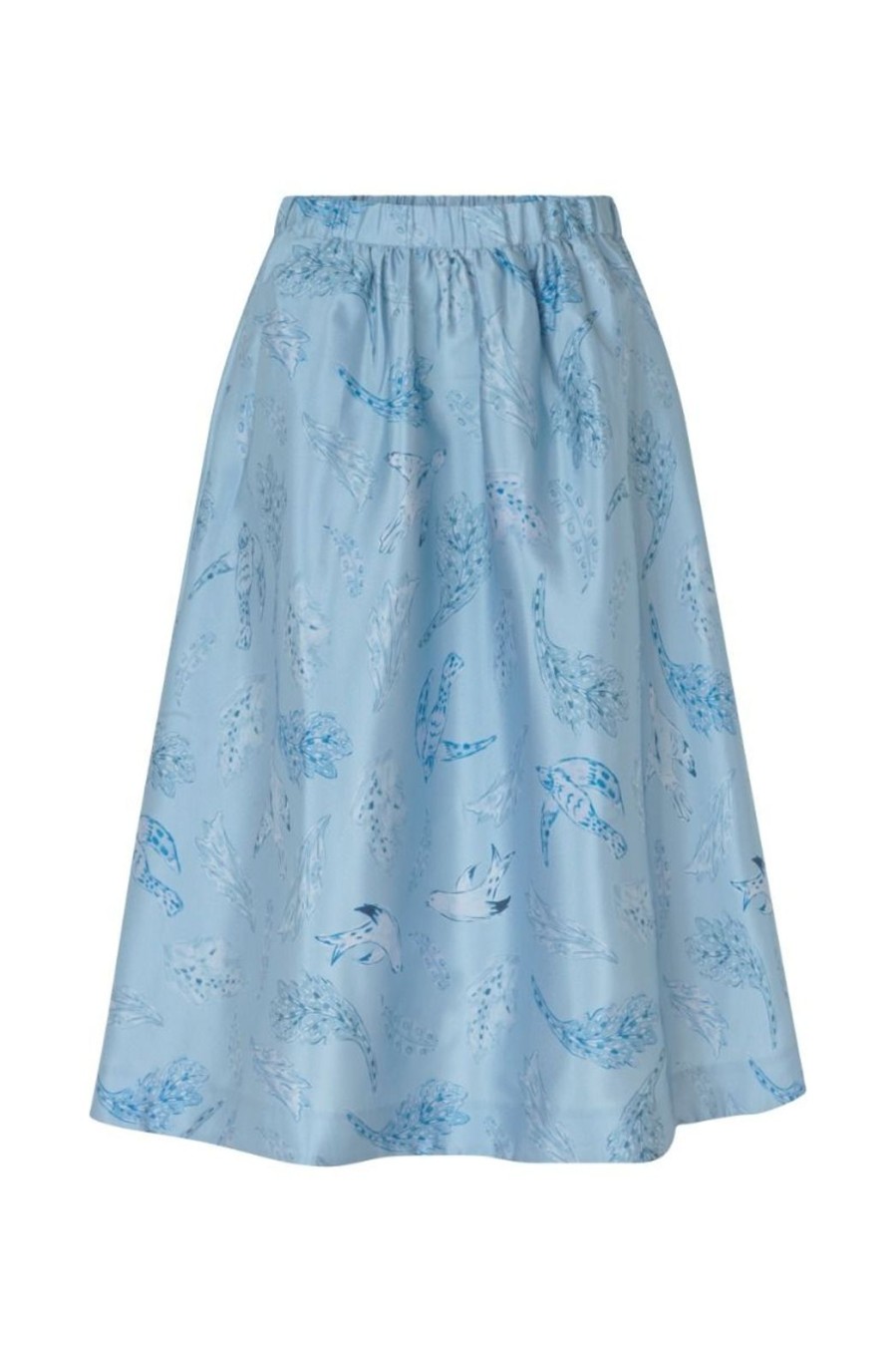 Clothing Baum Und Pferdgarten | Sirella Skirt - Autumn Pipits Blue