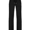 Clothing Juicy Couture | Arched Diamante Classic Velour Flared Bottoms - Black