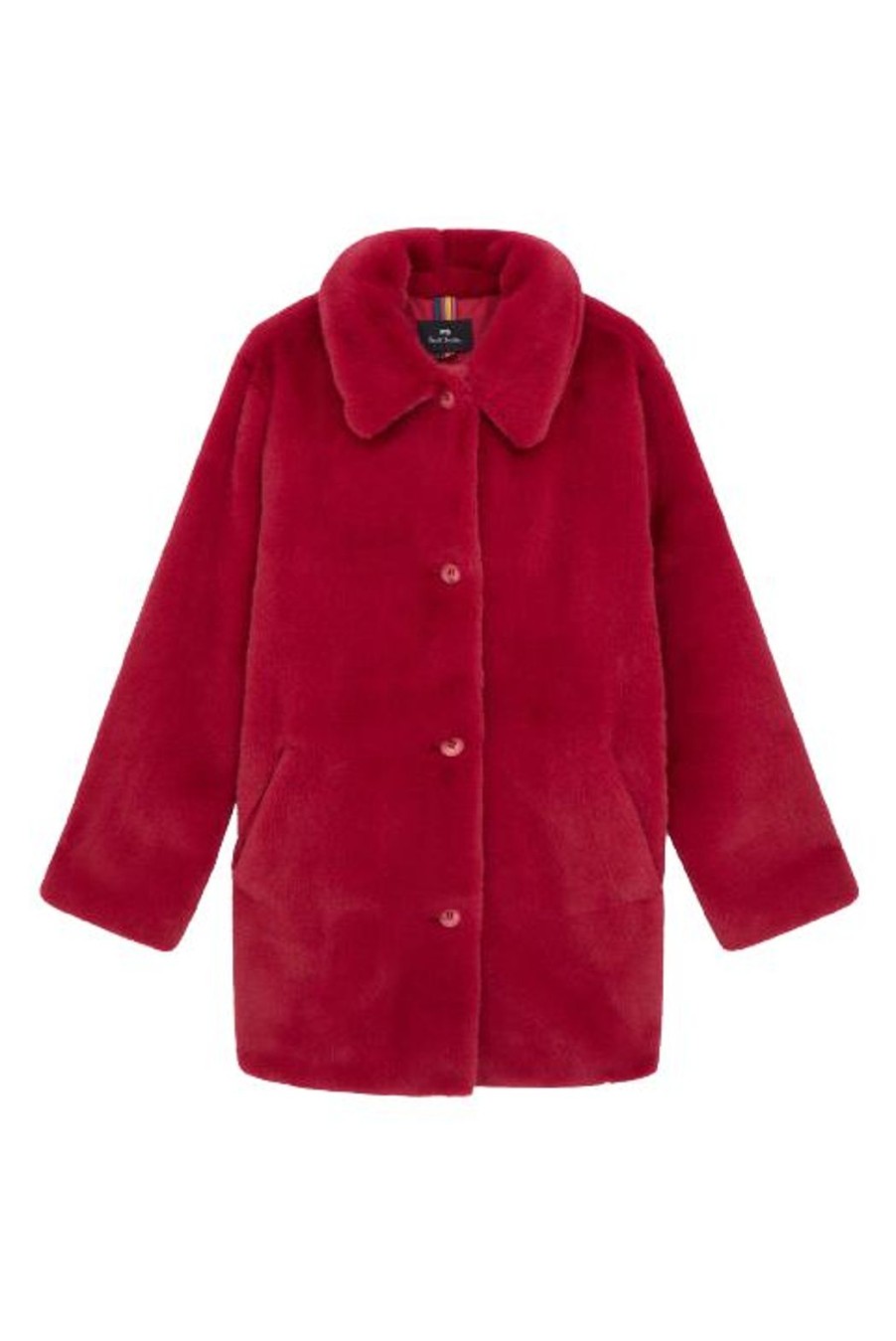 Party Wear Paul Smith | Faux Fur Coat - Raspberry