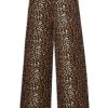 Clothing Juicy Couture | Bexley Classic Velour Wide Leg Bottoms - Leopard