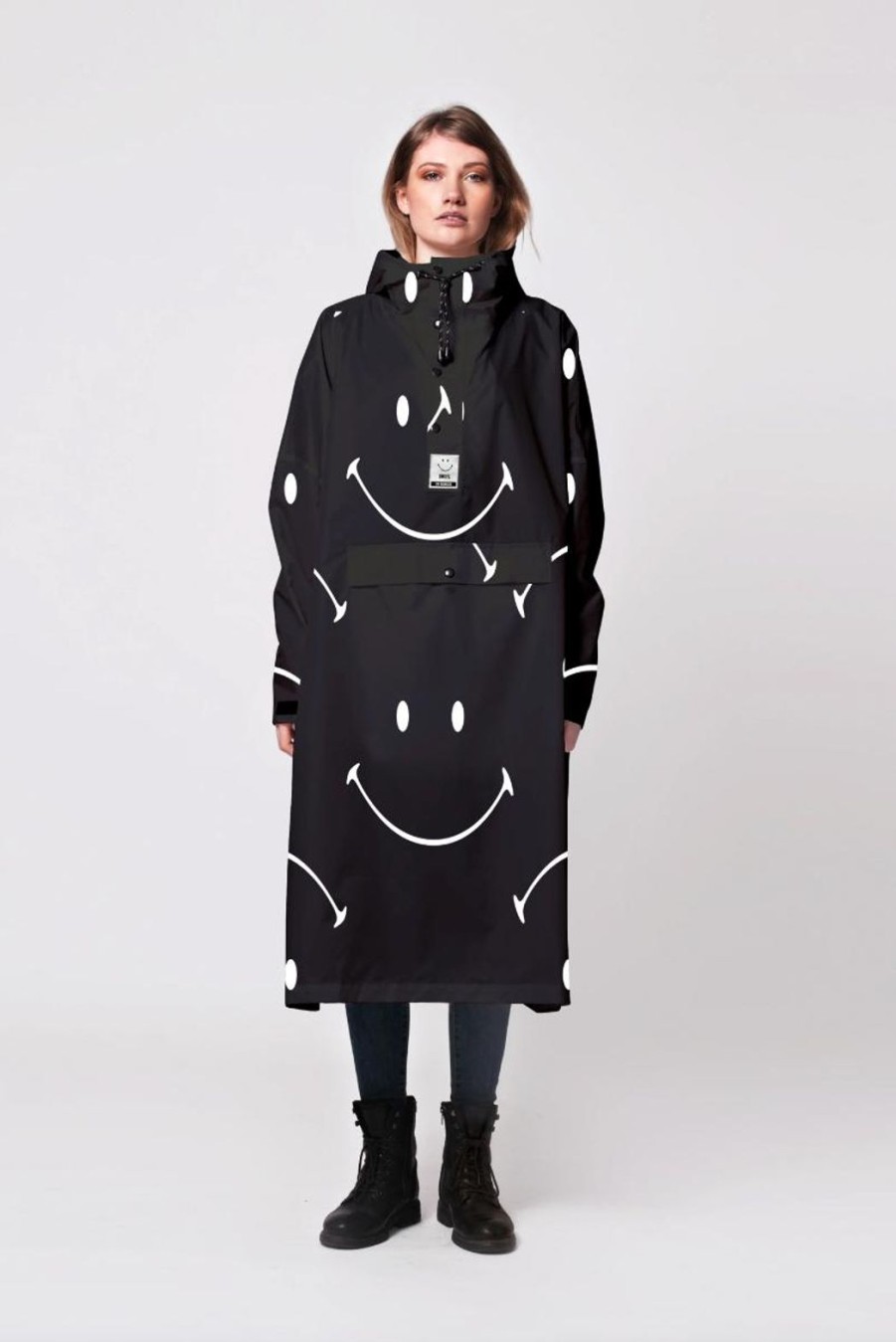 Clothing Rainkiss | Rain Poncho - Classic Smile X Smiley