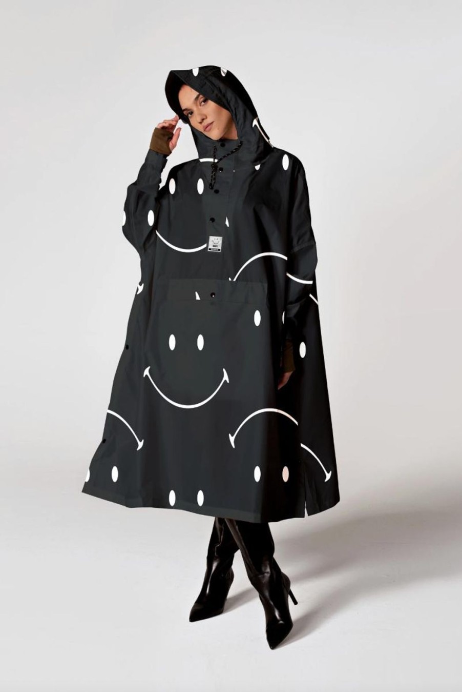 Clothing Rainkiss | Rain Poncho - Classic Smile X Smiley