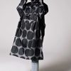 Party Wear Rainkiss | Rain Poncho - Black Polka