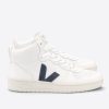 Shoes Veja | V-15 Leather High Top Trainers - White Nautico