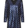 Party Wear Baum Und Pferdgarten | Javona Dress - Blue Dotted Sequin