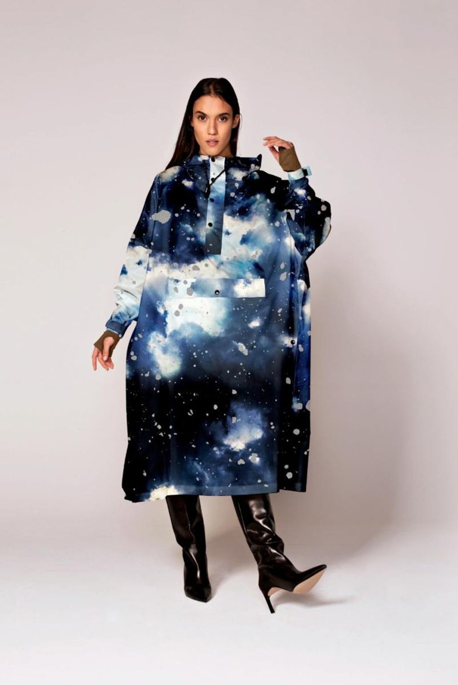 Clothing Rainkiss | Rain Poncho - Starry Night