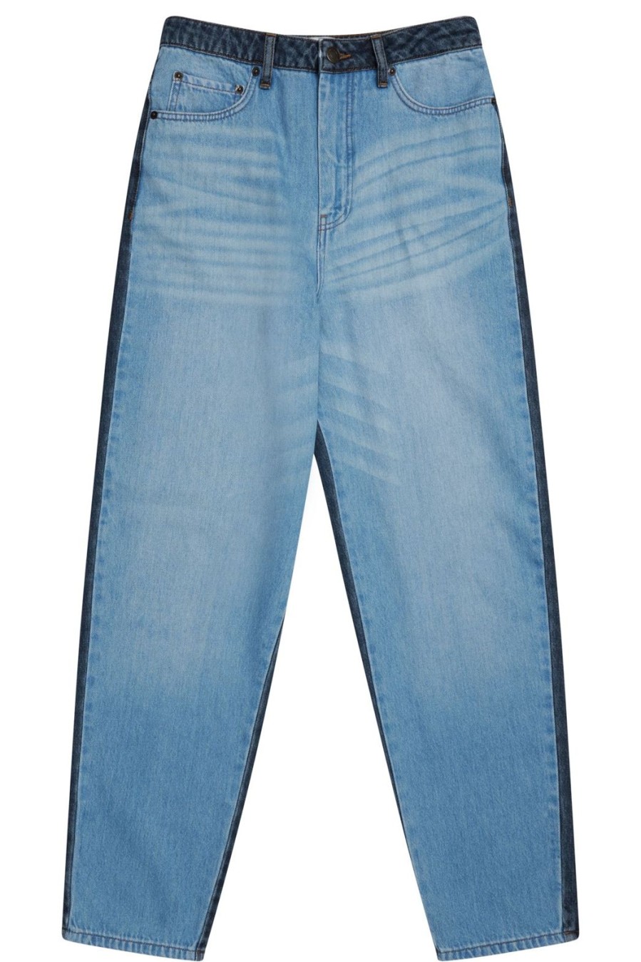 Clothing Munthe | Aceto Two Tone Boyfriend Jeans - Blue