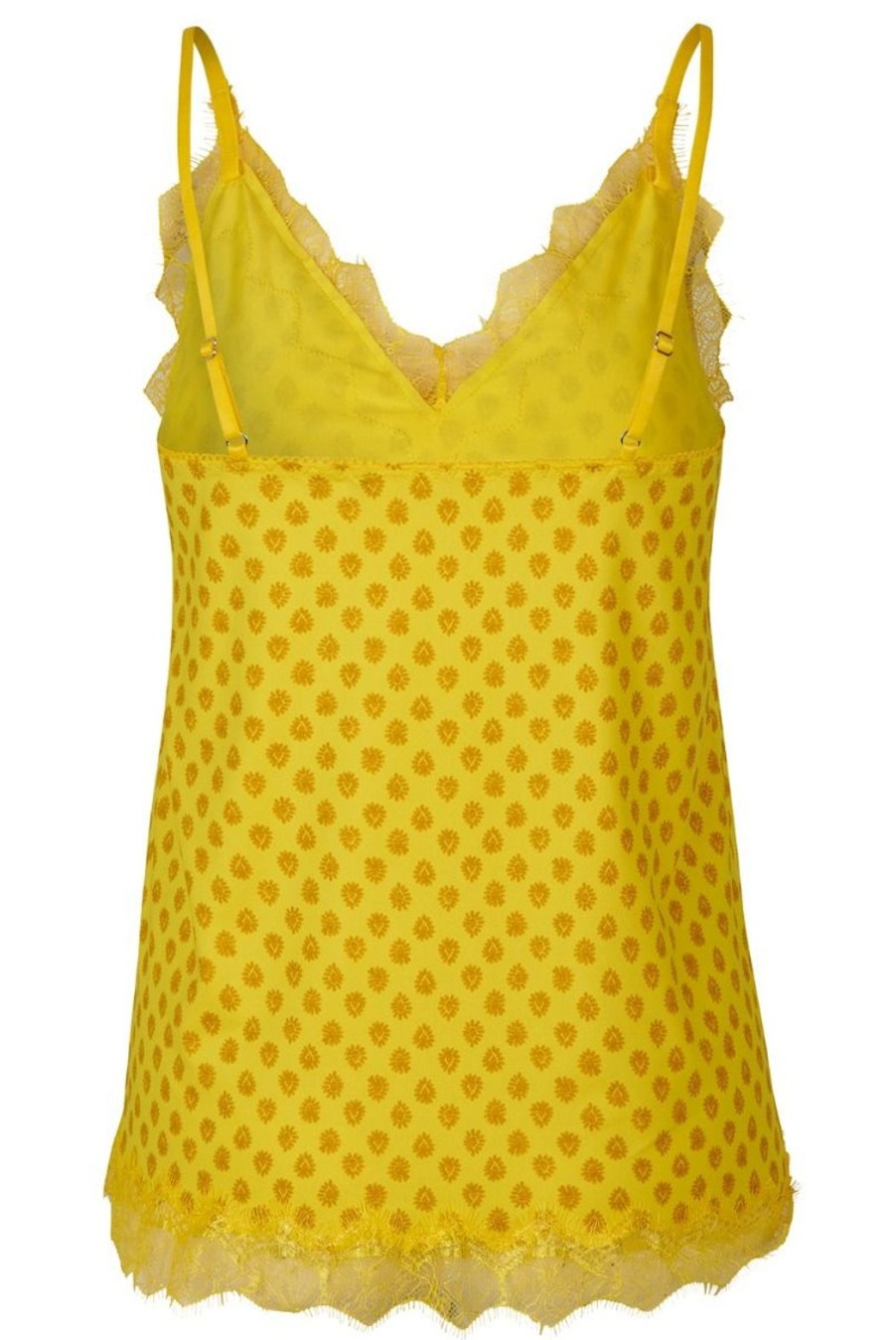 Clothing Rosemunde | Billie Strap Top With Lace - Sunshine Yellow