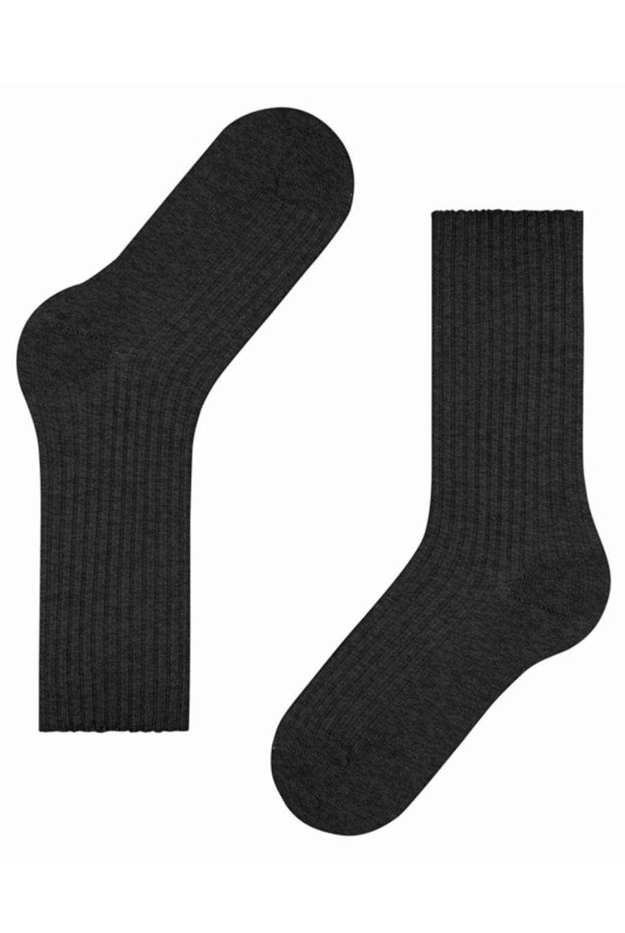 Accessories Falke | Cosy Wool Boot Socks - Anthracite Melange