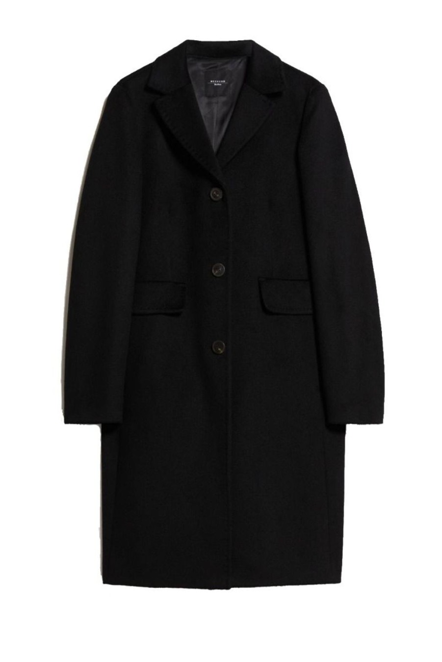 Clothing Weekend MaxMara | Tevere Wool Broadcloth Coat - Black