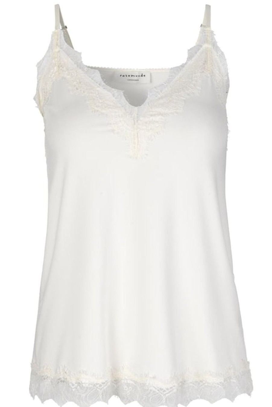 Clothing Rosemunde | Billie Strap Top With Lace - Ivory