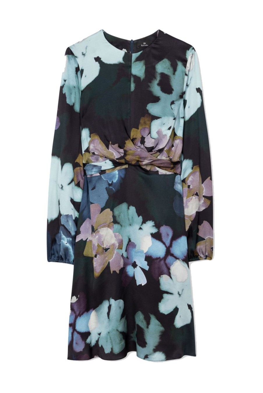 Clothing Paul Smith | Marsh Marigold Satin Dress - Navy