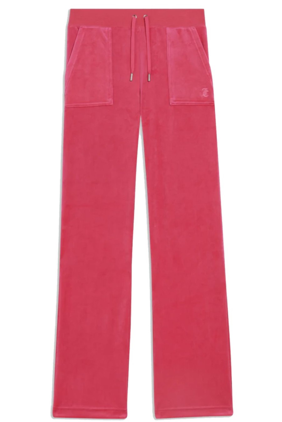 Clothing Juicy Couture | Del Ray Classic Velour Pocketed Bottoms - Pink Glo