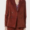 Clothing Paul Smith | Double-Breasted Cotton Corduroy Blazer - Rust