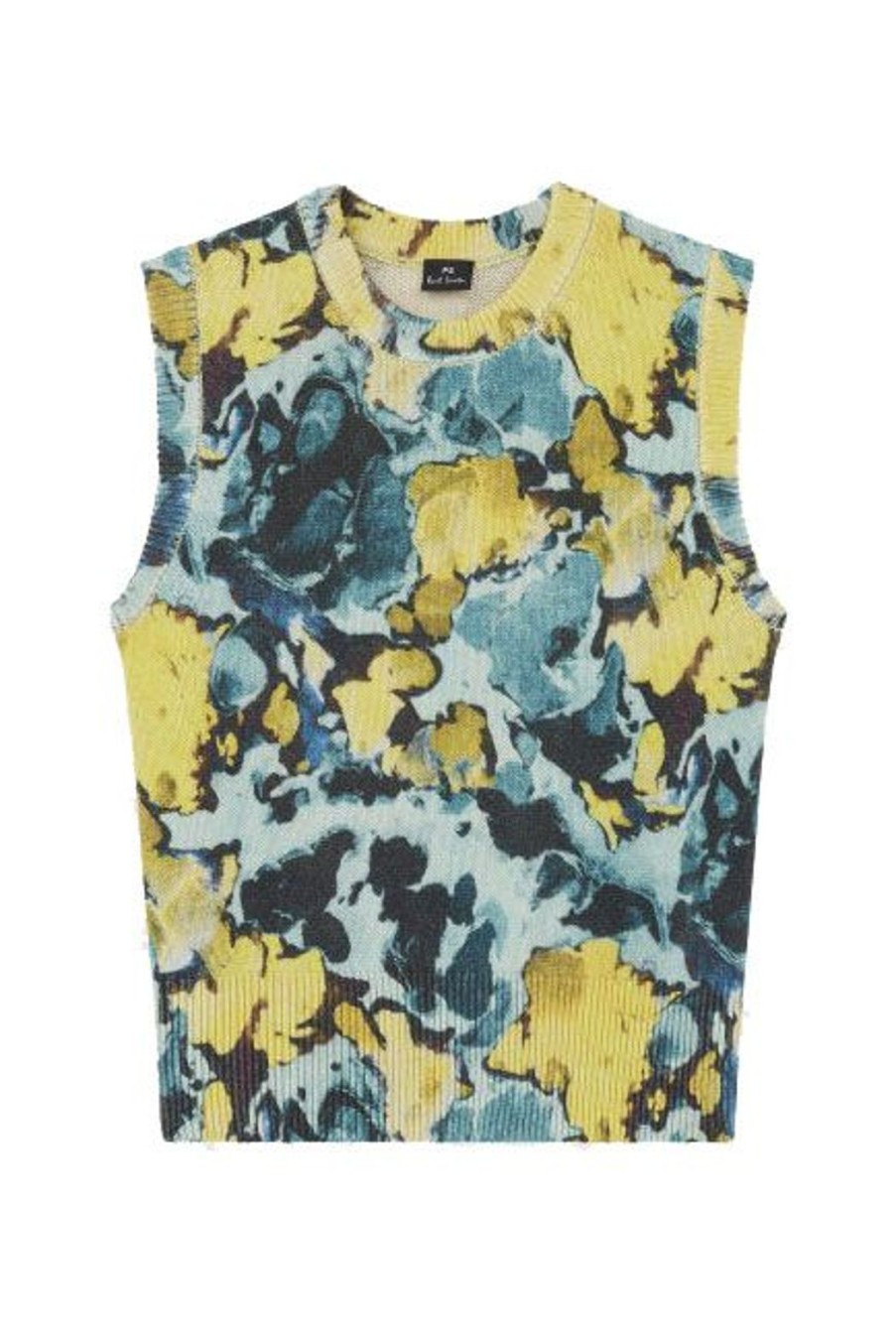 Clothing Paul Smith | Marble Knitted Vest - Blue