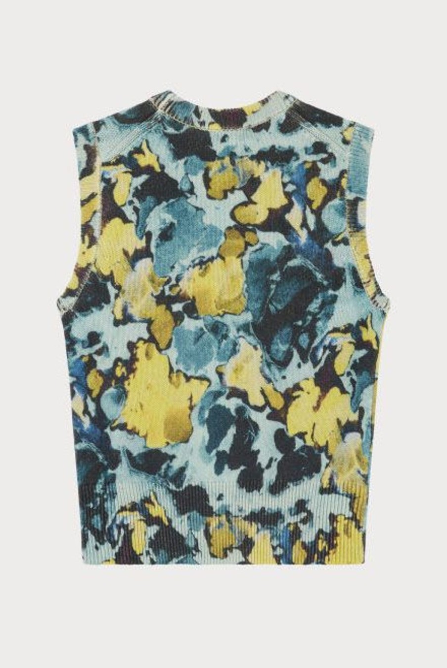 Clothing Paul Smith | Marble Knitted Vest - Blue