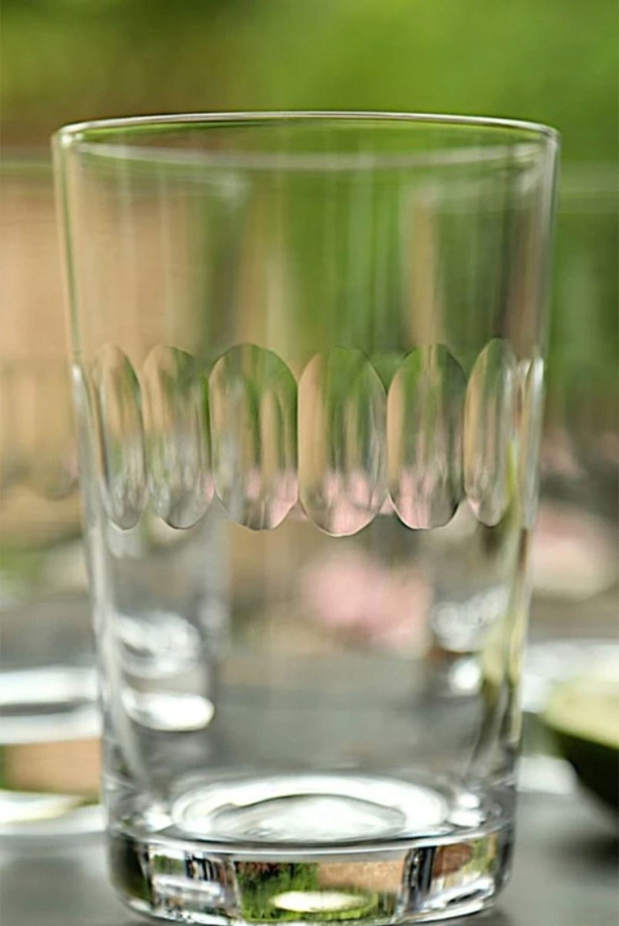 Lifestyle The Vintage List | A Set Of Six Crystal Tumblers - Lens Design