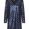 Clothing Baum Und Pferdgarten | Javona Dress - Blue Dotted Sequin