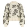 Clothing Baum Und Pferdgarten | Cherika Sweater - Creme Embroidery