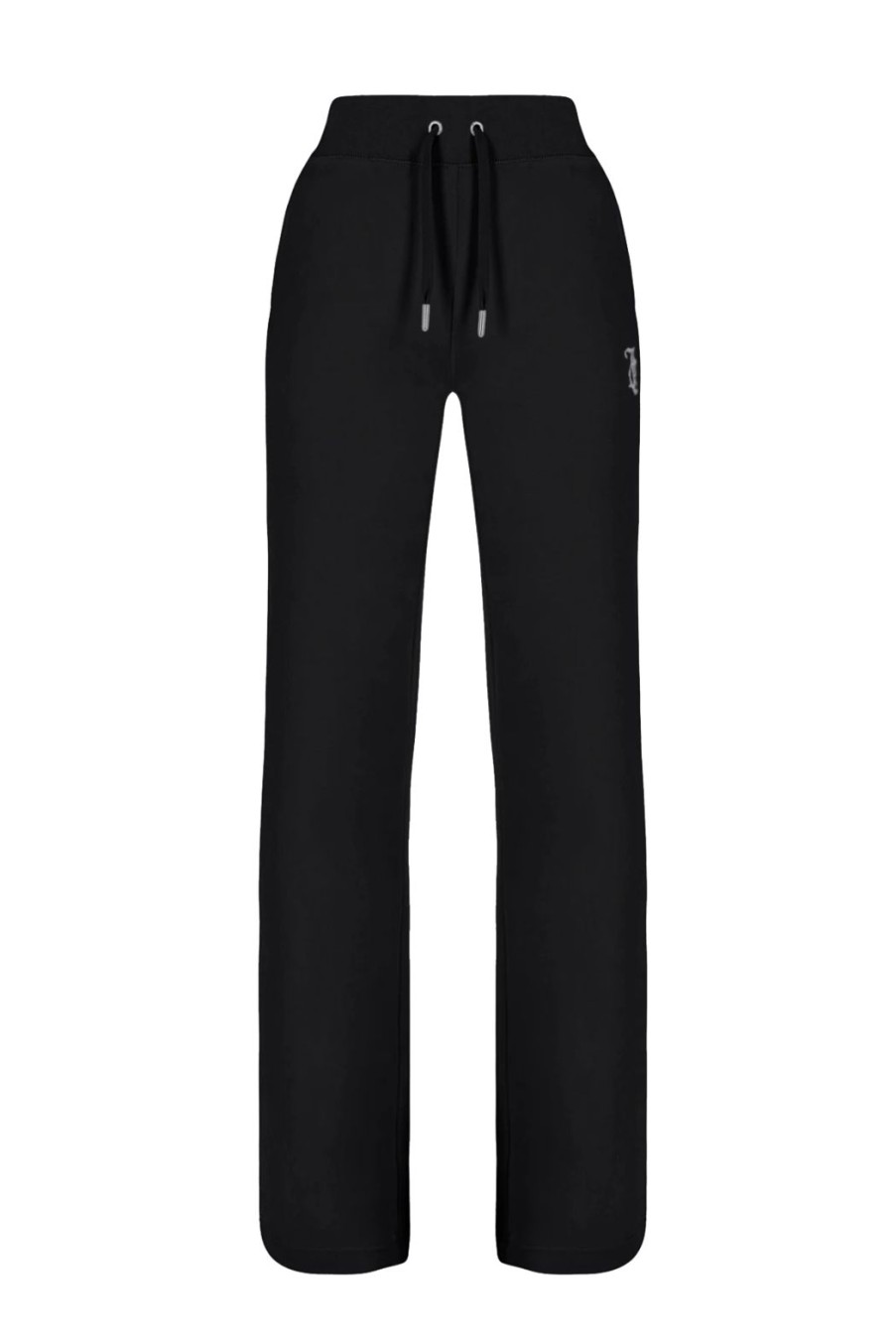 Clothing Juicy Couture | Arched Diamante Classic Velour Flared Bottoms - Black