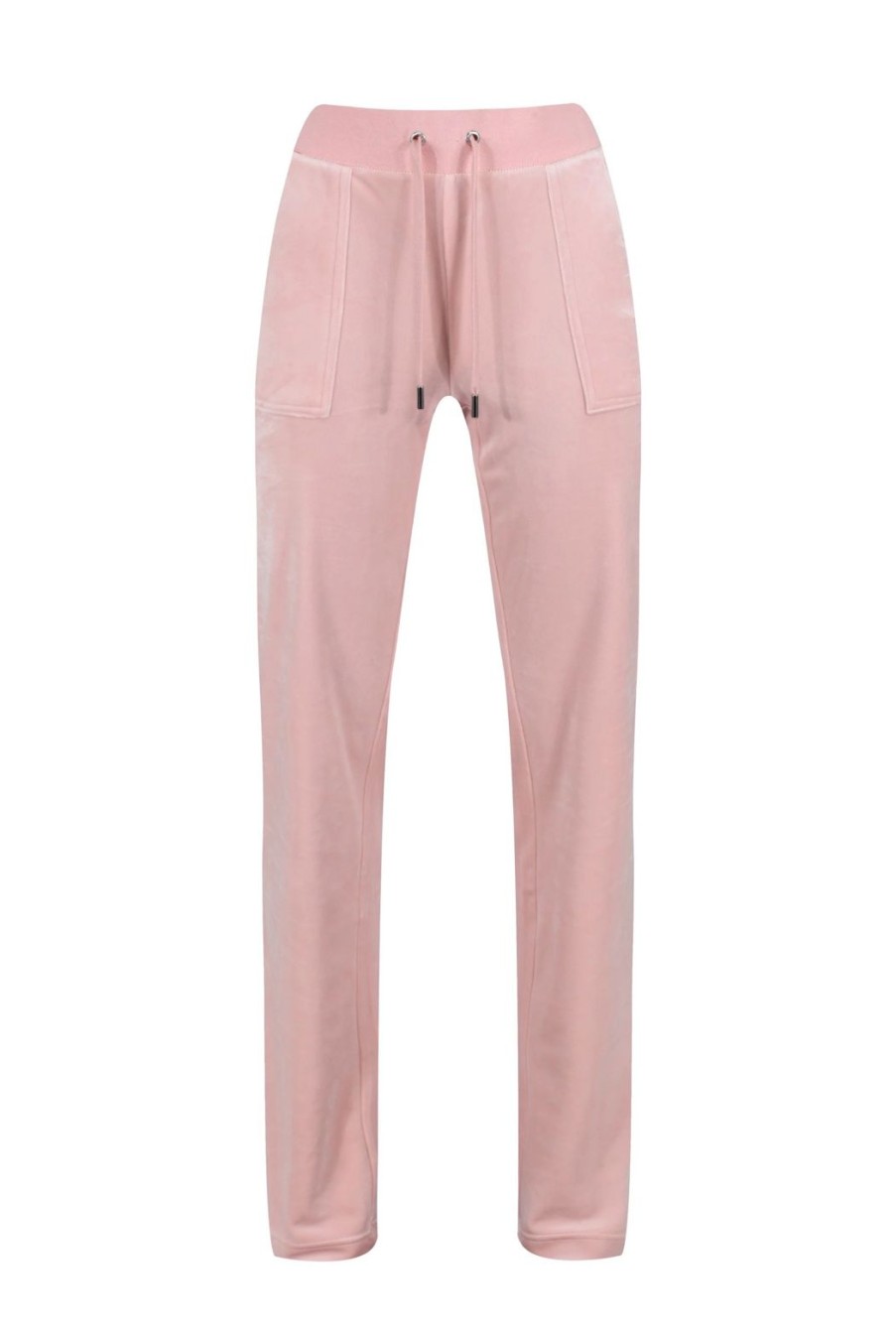 Clothing Juicy Couture | Del Ray Classic Velour Pocketed Bottoms - Pale Pink